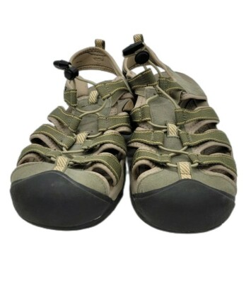 Outback Hiking Sandles Olive Green Size 9 some cracking as pic  soles good READ
