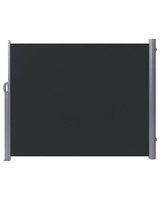 Aluminium Seitenmarkise Graphitgrau 160X300 Ausziehbar Sichtschutz Dorio