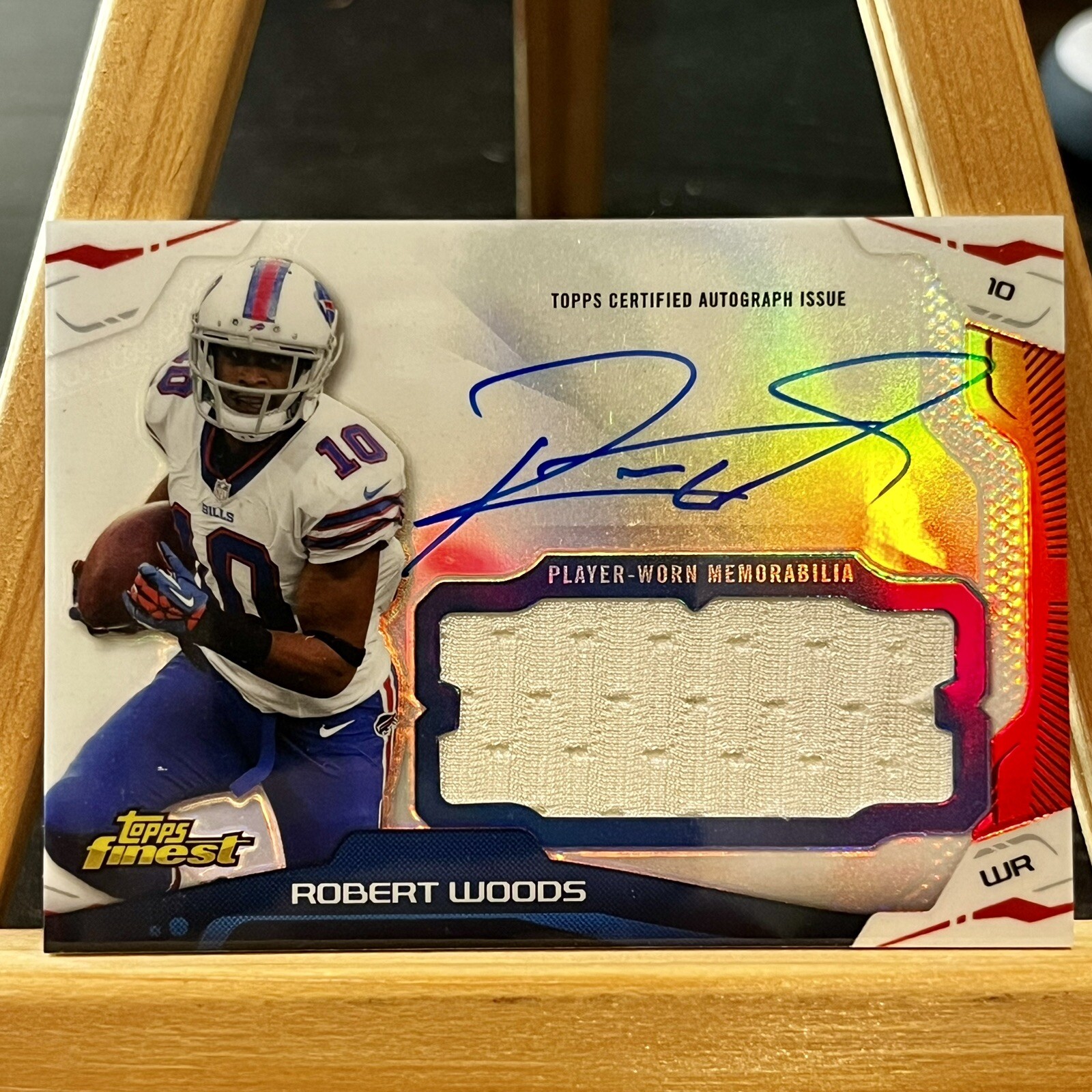2014 Topps Finest - Autograph Jumbo Relics Robert Woods (AU, MEM) NICE!🔥