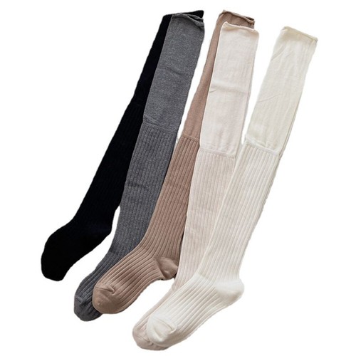 Frauen Winter Warme Gestrickte Socken Über Knie Lange Oberschenkel Hohe : - Bild 5 von 18