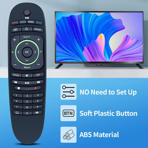 Remote Control Fit For Movistar TV Decoder URC17972-00R00 S-15-503 T4HS1408/39RA - Picture 4 of 7