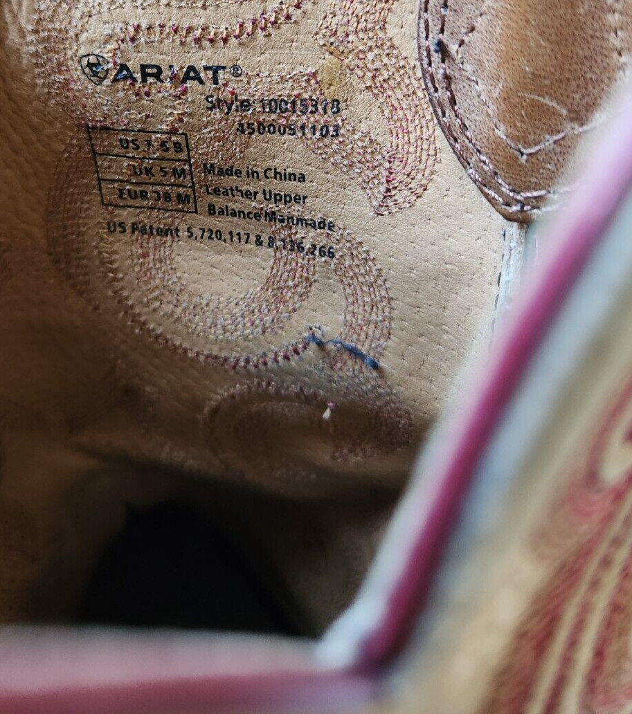 Ariat  Quickdraw 11"  Distressed Square Toe Cowbo… - image 7