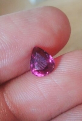 2.13Ct Granate Natural Rosa Púrpura Rodolite Sin Tratar Origen Madagascar SI1