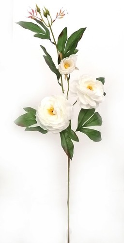 3 Head Tea Rose Arftificial Silk Flower Wedding Home Decor With 95cm Tall Stem - Picture 6 of 13