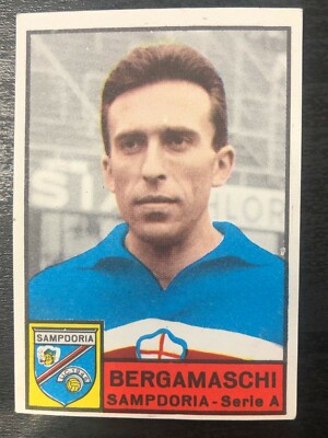 FIGURINE FOOTBALLERS PANINI 1963/64 SAMPDORIA BERGAMASCHI EQUAL TO NEW