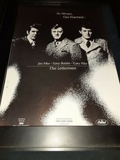 The Lettermen As Always Rare Original Promo Poster Ad Framed!
