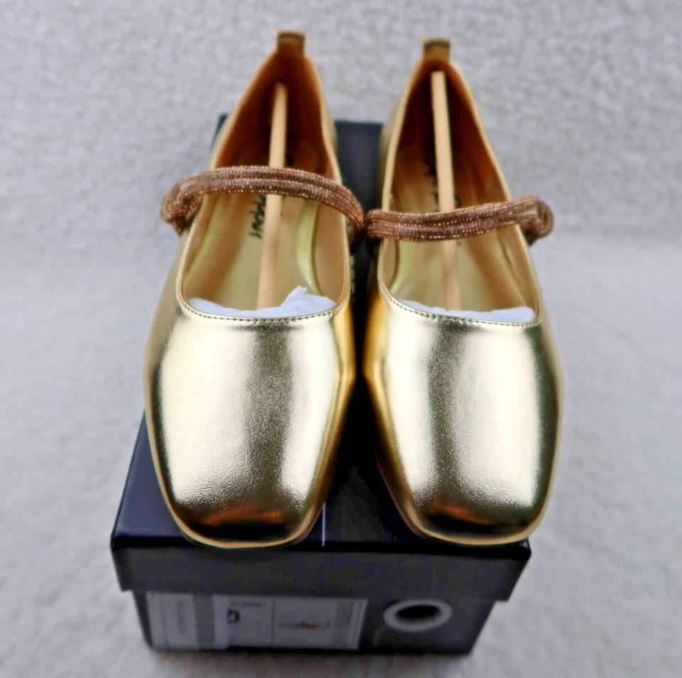 Zapatos planos de ballet Tammy Cape Robbin - cómodos con estrás talla 10 Foto 3 de 4