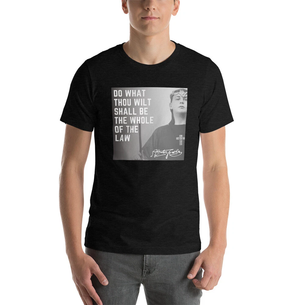 Tribal T-Shirts Crowley Aleister Do What Thou Wilt con Cappuccio
