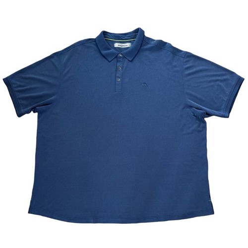 TOMMY BAHAMA Men’s Polo Shirt Size 3XB Pique Blue Golf - Picture 3 of 7