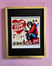 🔥AIDAN FLUX | Hand Signed Original Print Framed Ltd. Ed. COA "YOUR DREAMS"