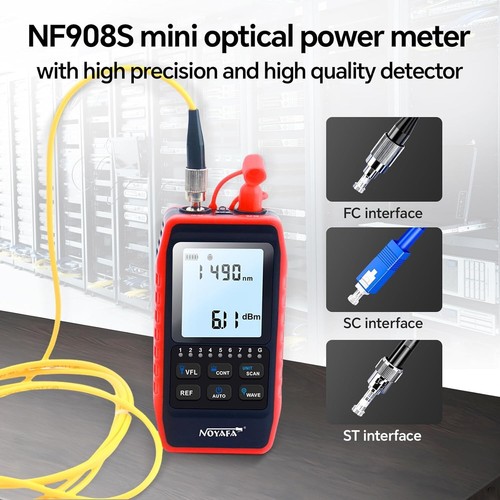 Fiber Tester with Optical Power Meter Network Tester Cable Finder Tracer NF-908 - Afbeelding 2 van 7