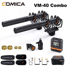 Comica VM40 Combo Dual-Channel Wireless Shotgun Microphone Camera Video Recordin