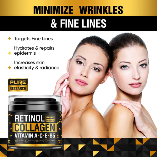 Retinol Face Cream – Natural Anti-Wrinkle Cream – Anti-Aging Facial Moisturizer - Picture 2 of 12