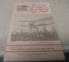 The Use Of AIRCRAFT in the Control Of CROP PESTS by East West Airlines 