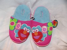 Sesame Street Pink Elmo Slip on Slippers Ladies Small 5-6 New