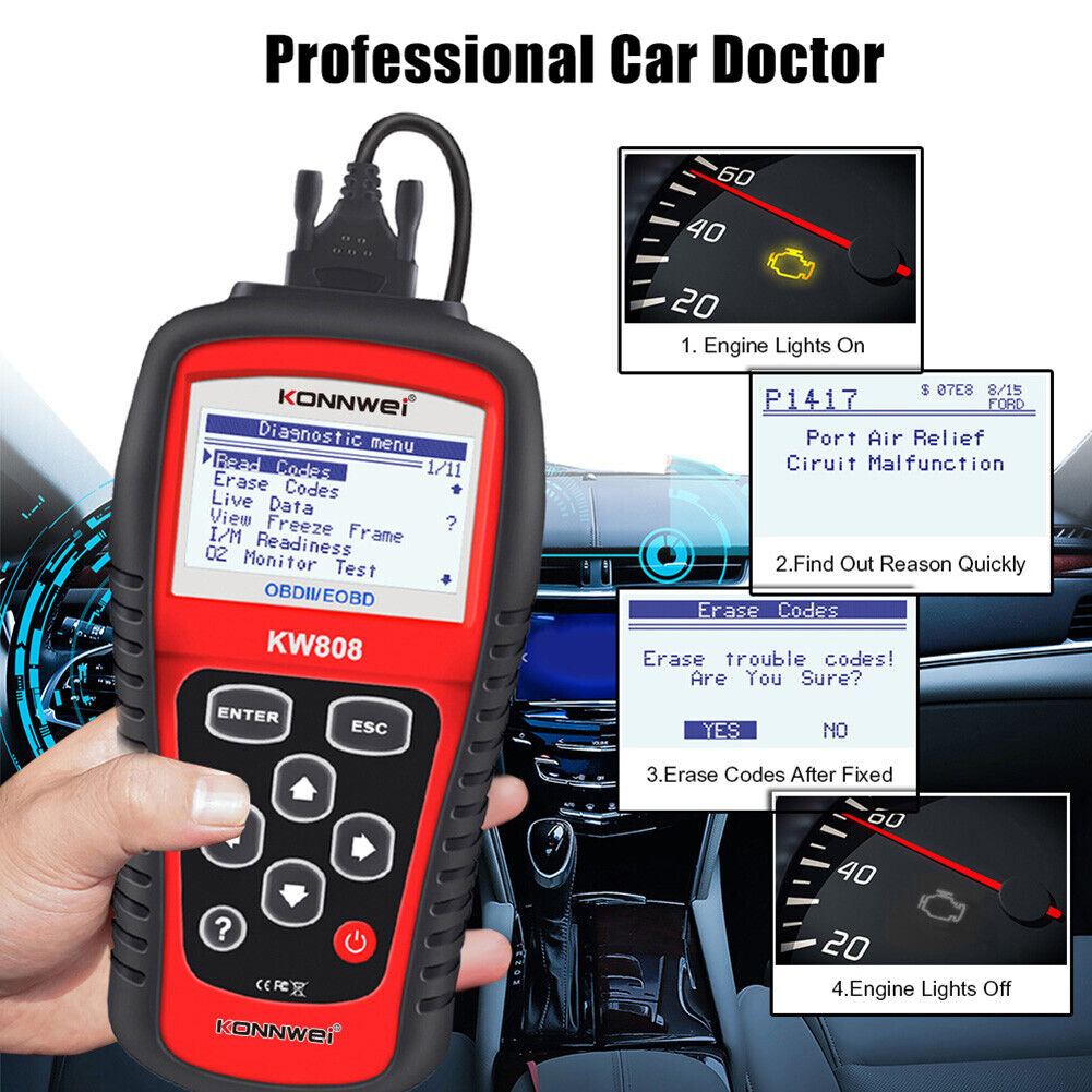 MaxiScan MS509 KW808 OBD2 EOBD Scanner Car Code Reader MaxiScan MS509 KW808 OBD2 EOBD Scanner Car Code Reader