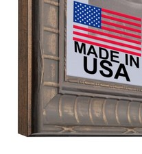 Custom Matted Picture Poster Frame  Mat 3" Silver French Ornat 1946 16x20 24x36