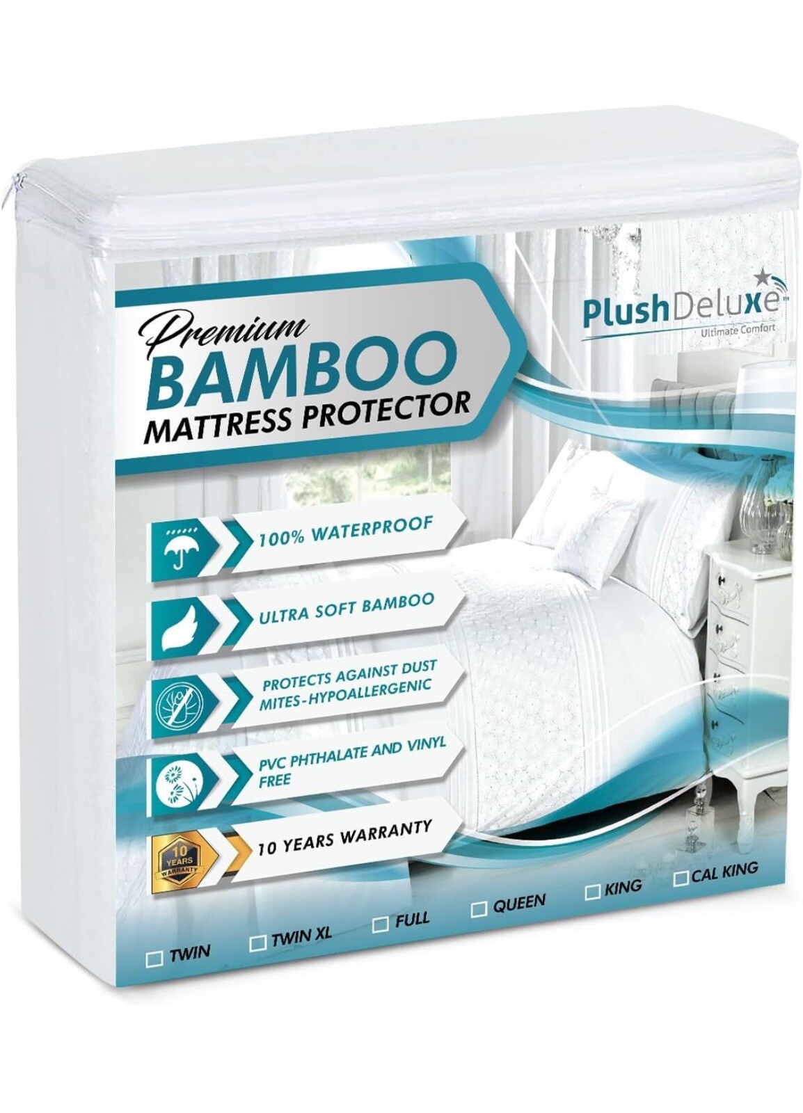 King Size Mattress Protector for PlushDeluxe Bamboo Crib-image