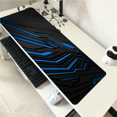Mouse Pad Black Abstract Big Size Gaming Laptop Pc Desk Computer Gamer Large Mat - 第 1/22 張圖片