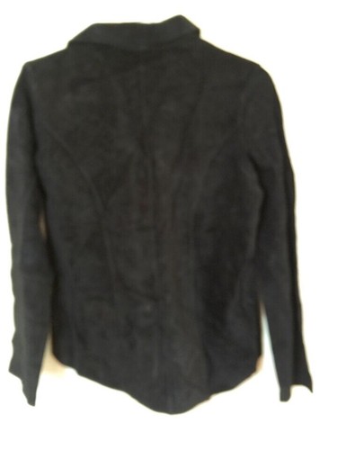 Brandon Thomas Suede Shirt Black Jacket Black Size L - Picture 3 of 3