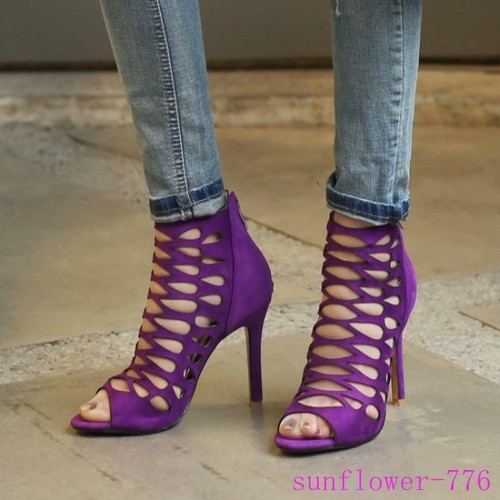 Roman Gladiator Sandals High Heels Stilettos Party Women Pump Dress shoes  Hollow | eBay
