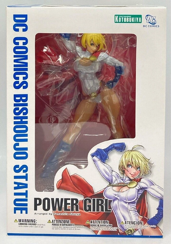 DC Comics Bishoujo Estatua Power Girl 1/7 Figura Kotobukiya Japón Importación Caja Alambre Foto 3 de 4