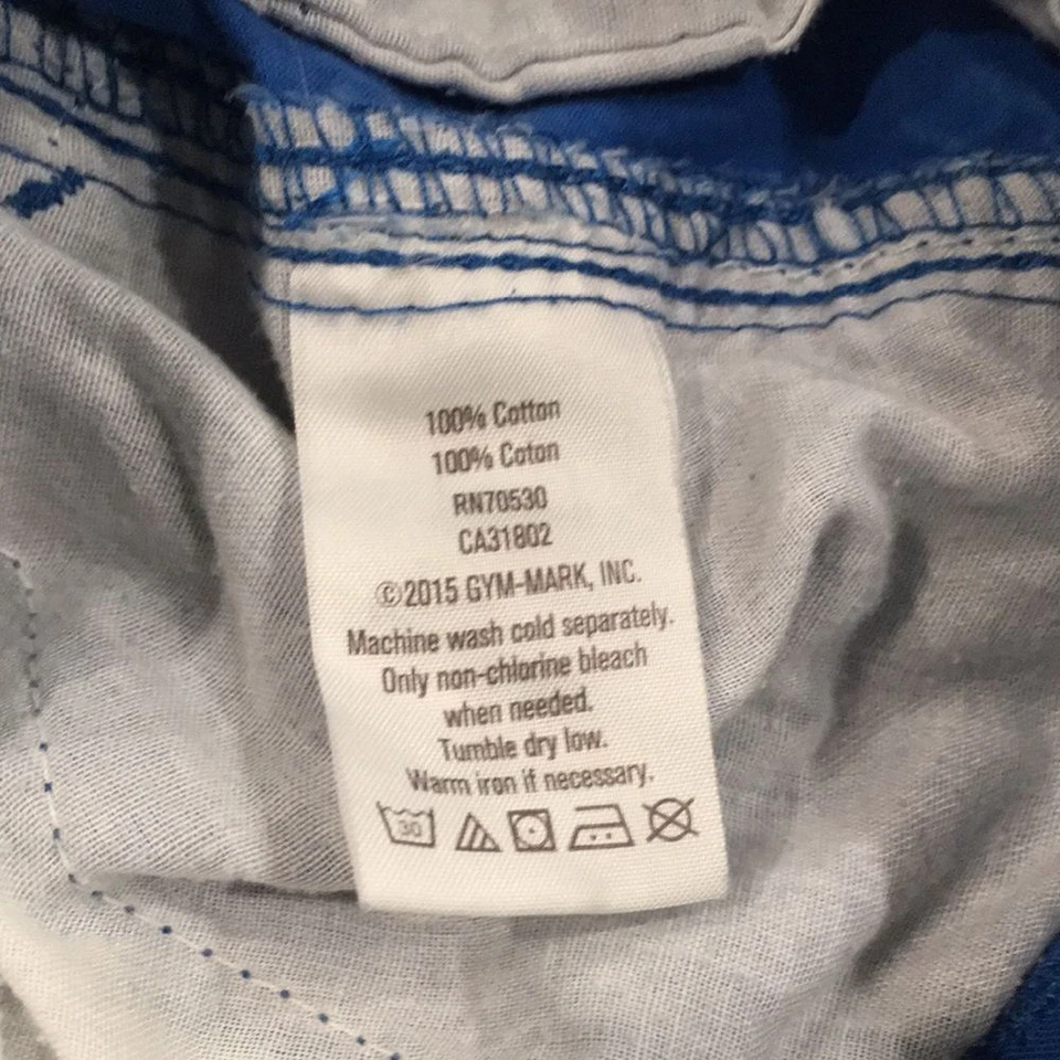 Pantalones Cortos Crazy 8 Niños Talla 6 Azul Chino Frente Plano Cintura Ajustable 100% Algodón Foto 4 de 4