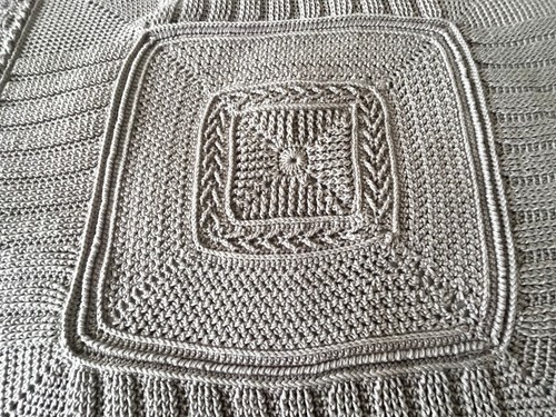 Handmade Crochet Afghan Mandala Style - Picture 4 of 6