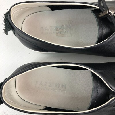 Pazzion Women's Size 39 (8.5** RUNS SMALL) Black Lace-Up Low