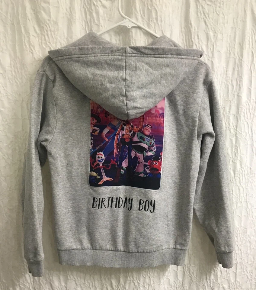 Sudadera con Capucha H&M Niños Talla 10-12 Juvenil Gris Cremallera Completa Frontal Mangas Largas Mezcla de Algodón Foto 3 de 4