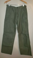 Vintage authentic US Army fatigues pants green high waist 30" x 27" military