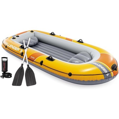 INTEX Schlauchboot Challenger 3 Set mit Paddel und Pumpe Paddelboot Boot 66313NP