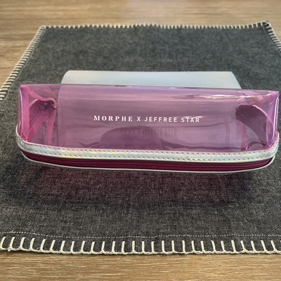 Morphe x Jeffree Star Pink Brush Bag Cosmetic Zip Pouch Opaque Limited Edition