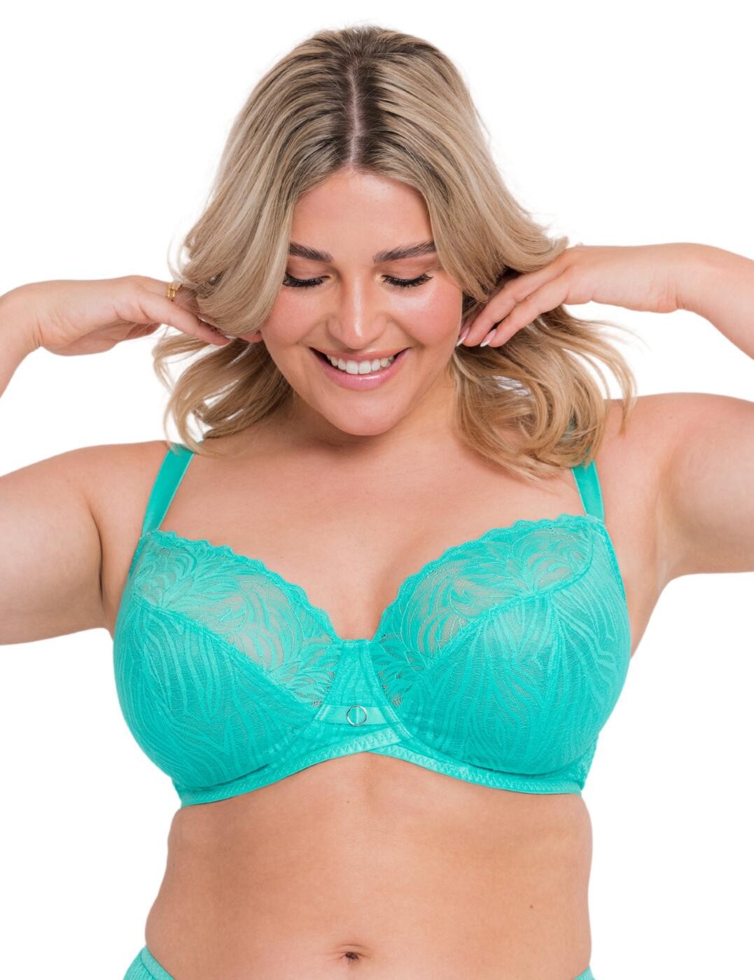 36D Curvy Kate Lace Daze Bralette Lace Comfy V Neck Womens Lingerie CK044110
