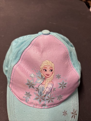 Frozen Elsa Disney Girl's Youth Baseball Cap Small Aqua & Lavender - Afbeelding 2 van 10