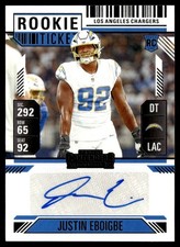 2024 Panini Contenders Rookie Ticket Auto Justin Eboigbe #246