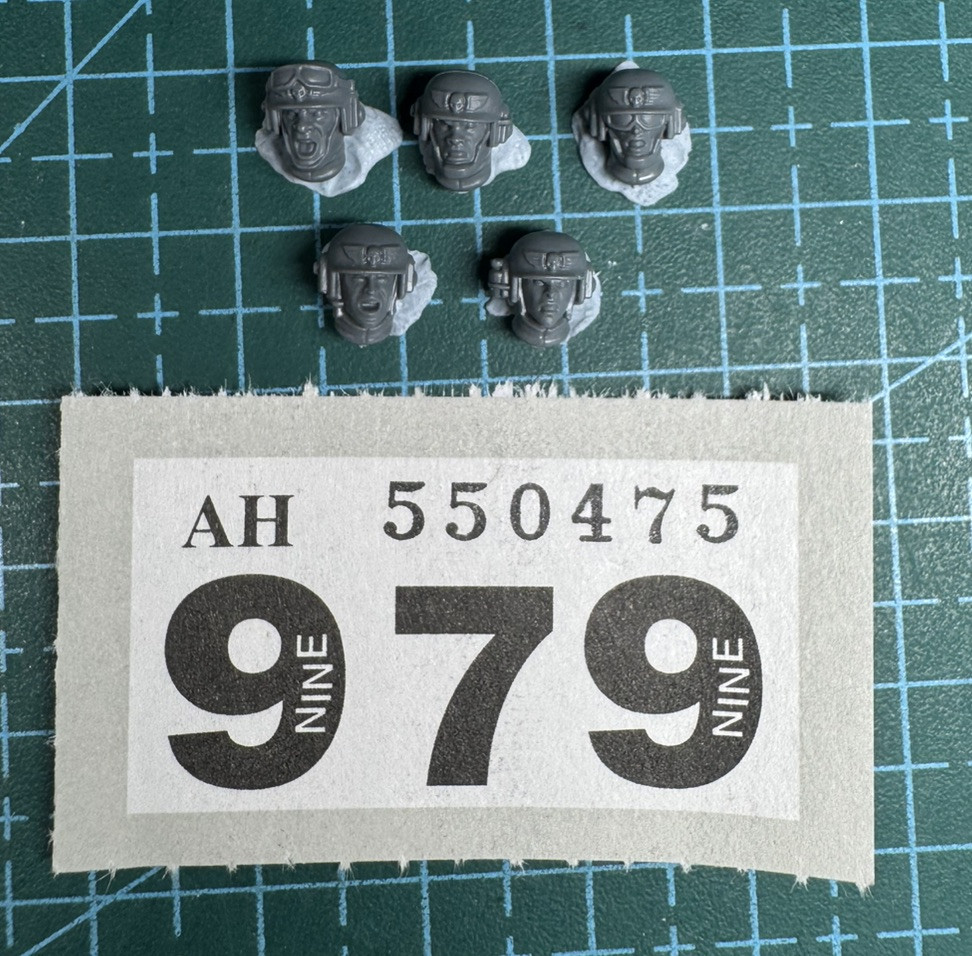 Cadian Shock Troop Helmet Bits for Astra Militarum 40K Kit