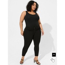 Torrid Bombshell Skinny Jeans 18S Black Premium Stretch High Rise