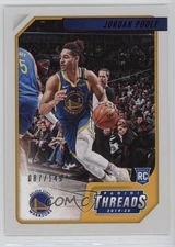 2019-20 Panini Chronicles Threads Red /149 Jordan Poole #89 Rookie RC