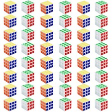 48 Pack Mini Cubes Puzzle Box for Kids, 1.18in 3x3 Magic Cube Brain Teasers f...