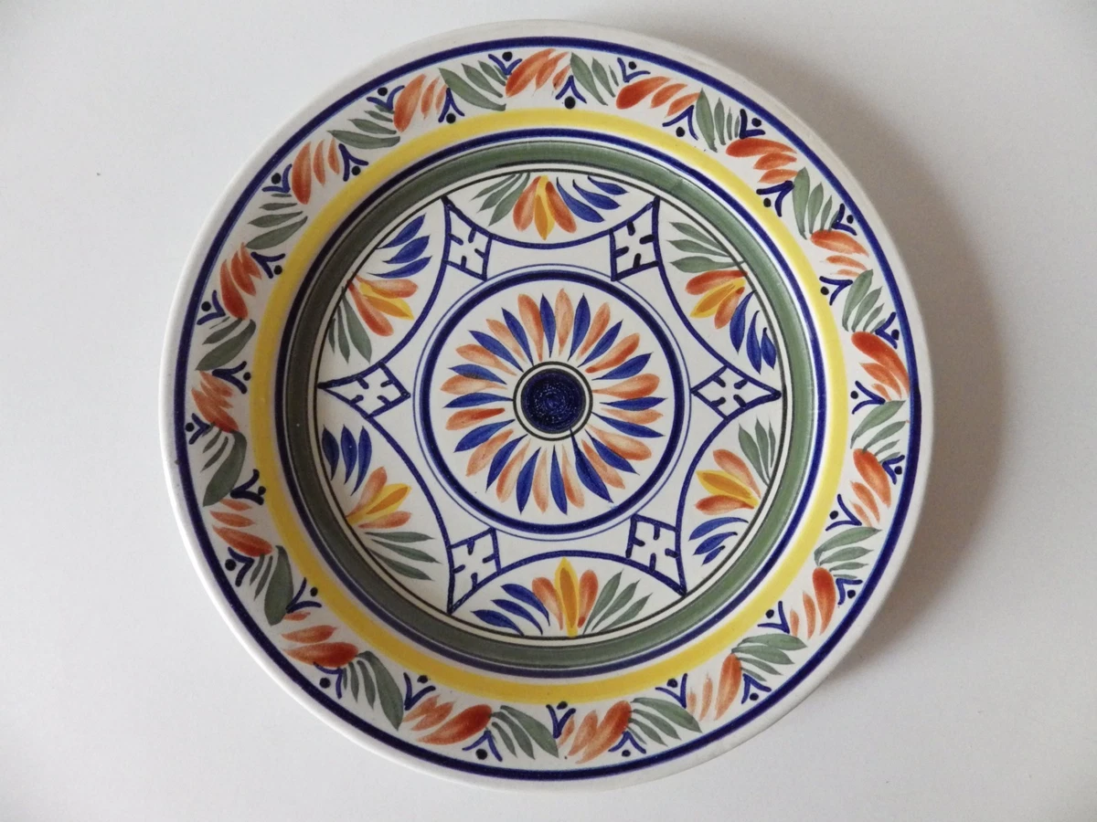 Assiette Ancienne Henriot Quimper En Faïence, Jeux Olympiques D'Hiver, Années 70, Diamètre 24cm