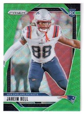 2024 Panini Prizm #337 JAHEIM BELL 'GREEN WAVE PRIZM' RC! PATRIOTS