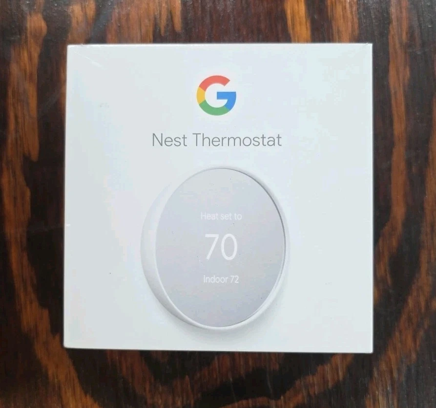 Google Nest Smart Thermostat Snow G4CVZ-US New Factory Sealed Box