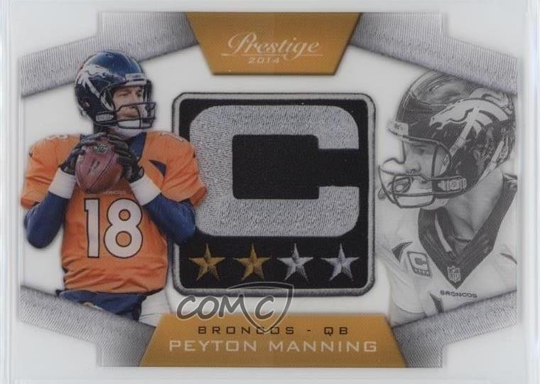 2014 Panini Prestige Captains Peyton Manning #7 HOF 1u6
