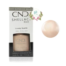 CND Shellac UV Gel Polish 0.25 oz NIB Lovely Quartz