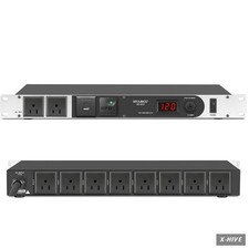 Power Strips 110 volts Type-c and usb 1 Count Professional 1U Rack Mount PDU 10