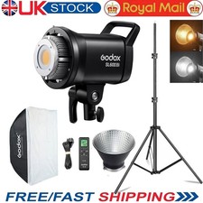Godox SL60IIBi Bi-color Studio LED Video Light with 60x90cm Softbox Light Stand