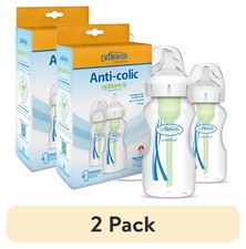 2 Pack  Anti-Colic Options  Wide-Neck Baby Bottle, 9 Oz/270 Ml, Level 1 Slow