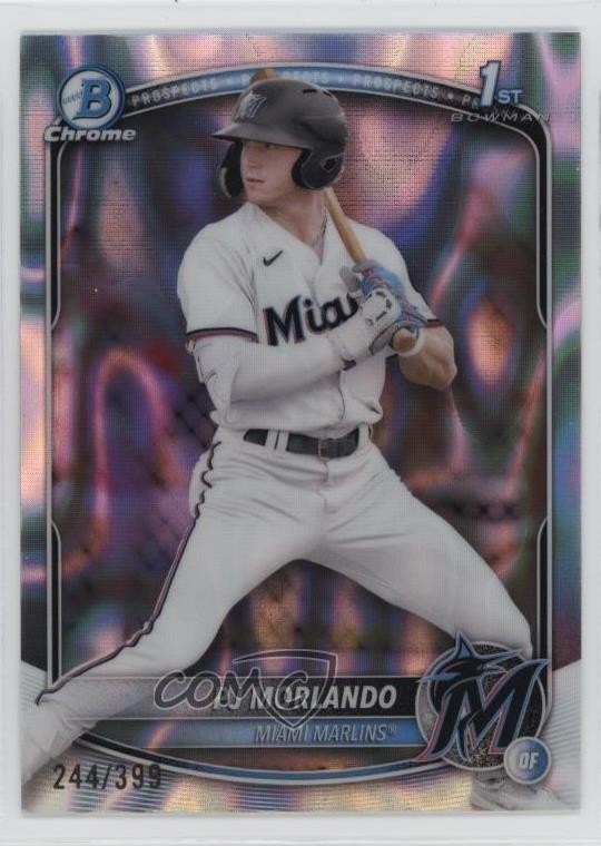 2025 Bowman Chrome Prospects Lava Refractor 244/399 PJ Morlando #BCP-91 0r6k