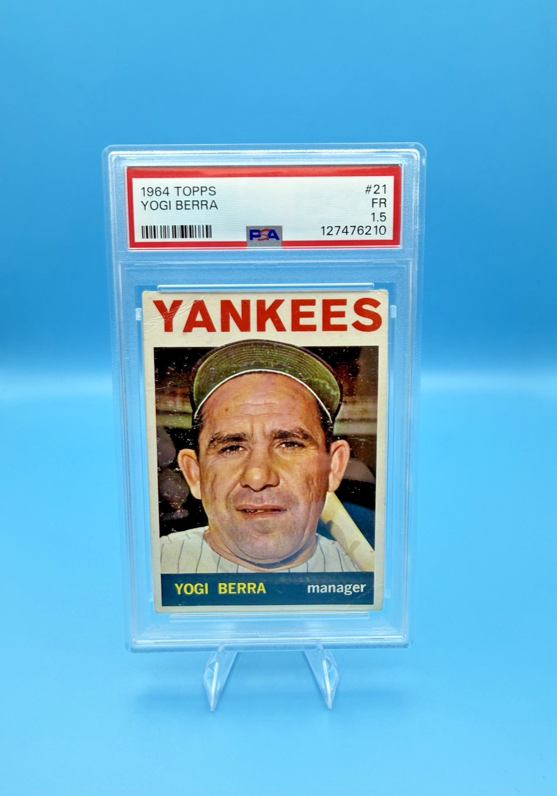 1964 Topps Yogi Berra #21 New York Yankees Baseball PSA 1.5 Base Set